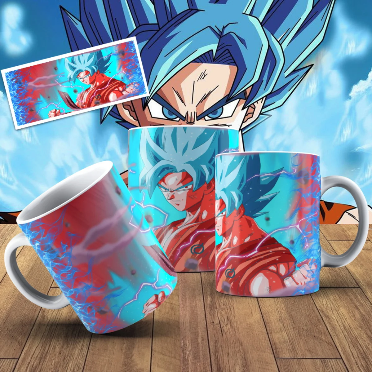 Caneca - Goku Blue